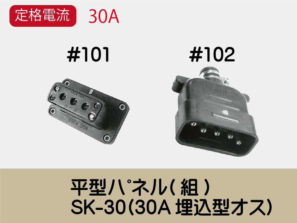 平型ﾊﾟﾈﾙ(組)SK-30(30A埋込型ｵｽ)