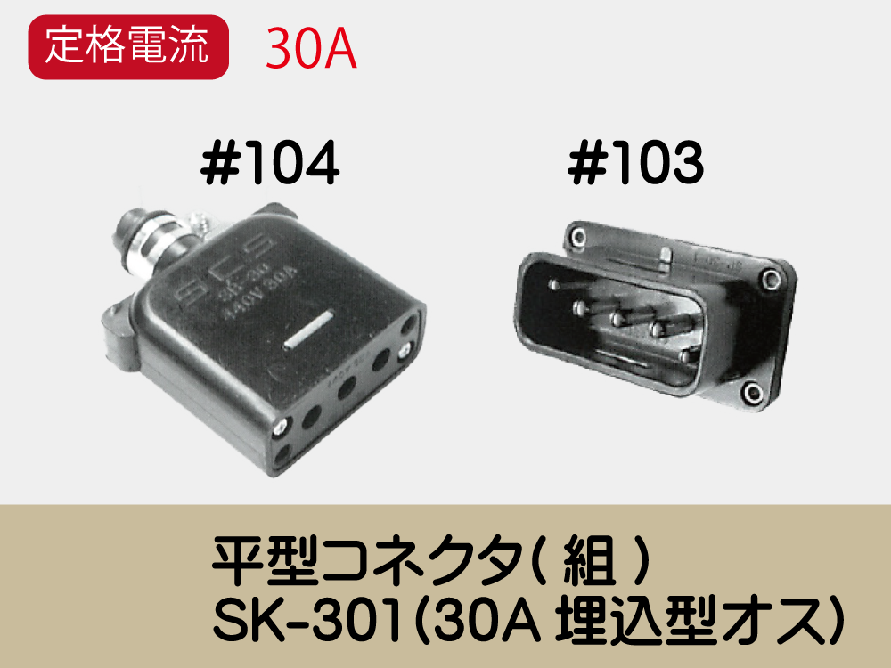 平型ﾊﾟﾈﾙ(組)SK-301(30A埋込型ｵｽ)