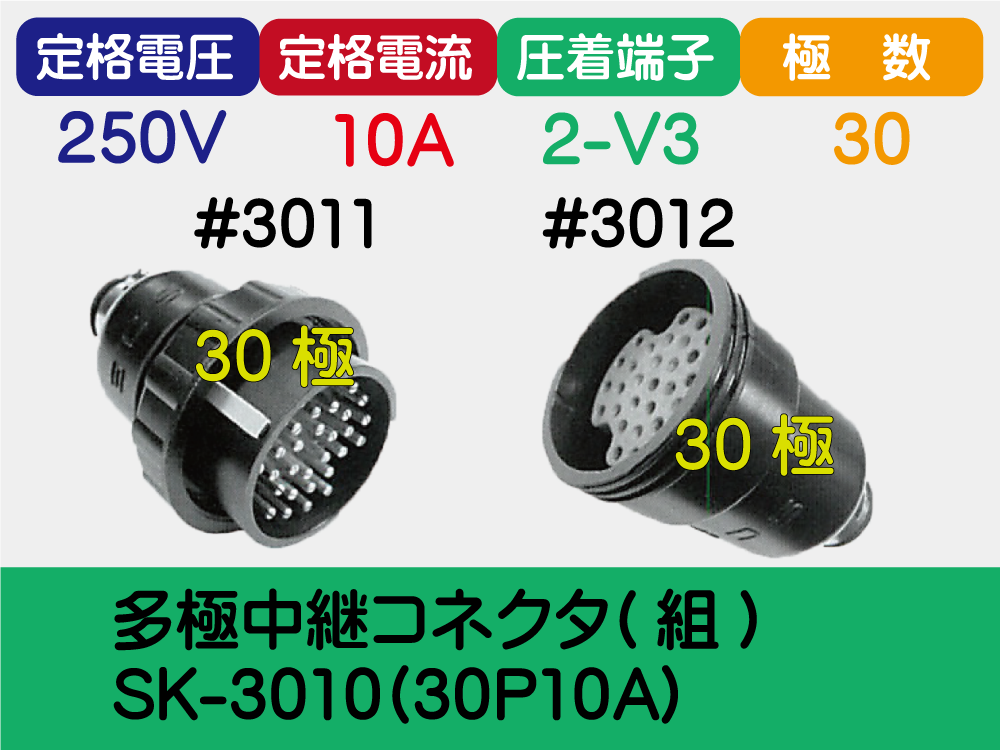 多極中継ｺﾈｸﾀ(組) SK-3010(30P10A)