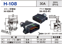平型安全コネクタ H-108