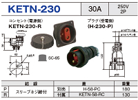 埋込型コネクタ KETN-230