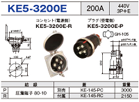 埋込型コネクタ KE5-3200E