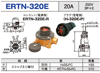 露出型コネクタ(防雨型) ERTN-320E