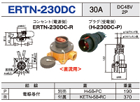 露出型コネクタ(防雨型) ERTN-230DC