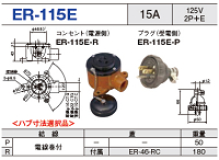 露出型コネクタ(防雨型) ER-115E