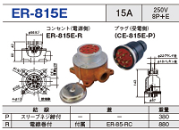 露出型コネクタ(防雨型) ER-815E