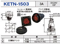 制御用多極型コネクタ KETN-1503