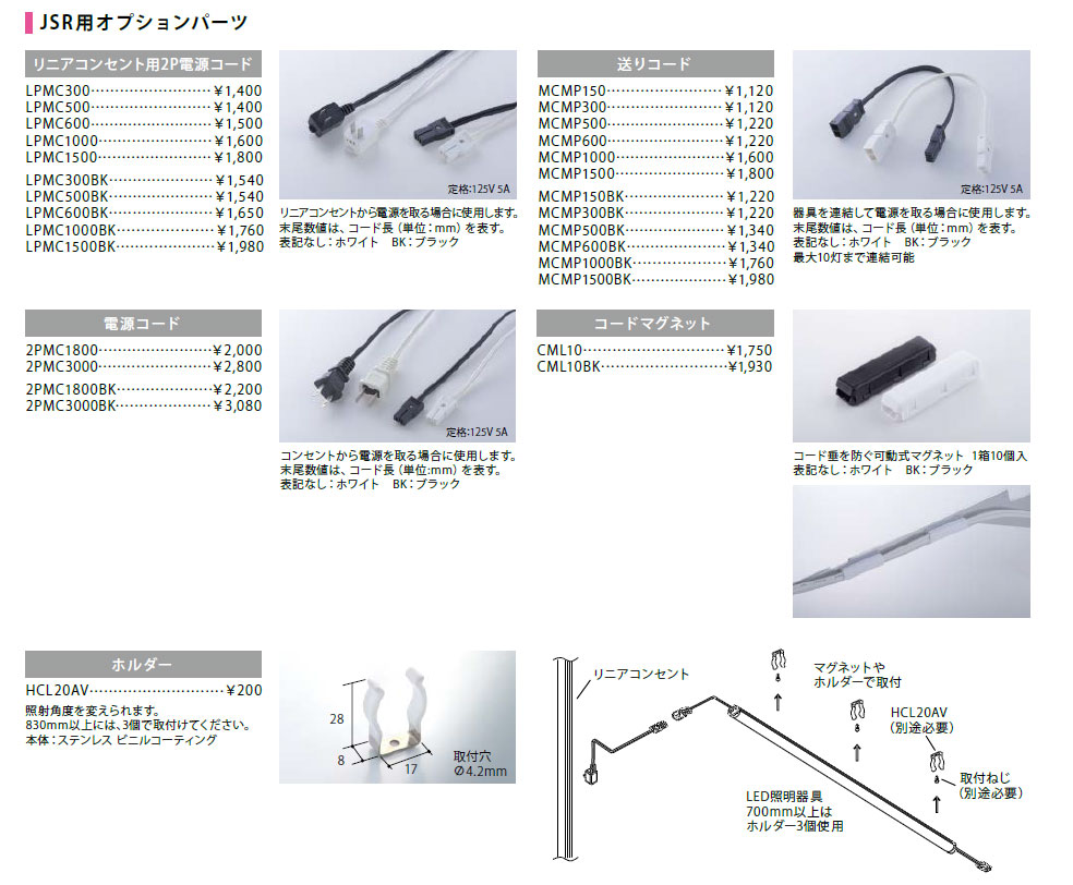 ディーライン Jシリーズ Sタイプ 片側入力タイプ JSR1168□/AK,（LED