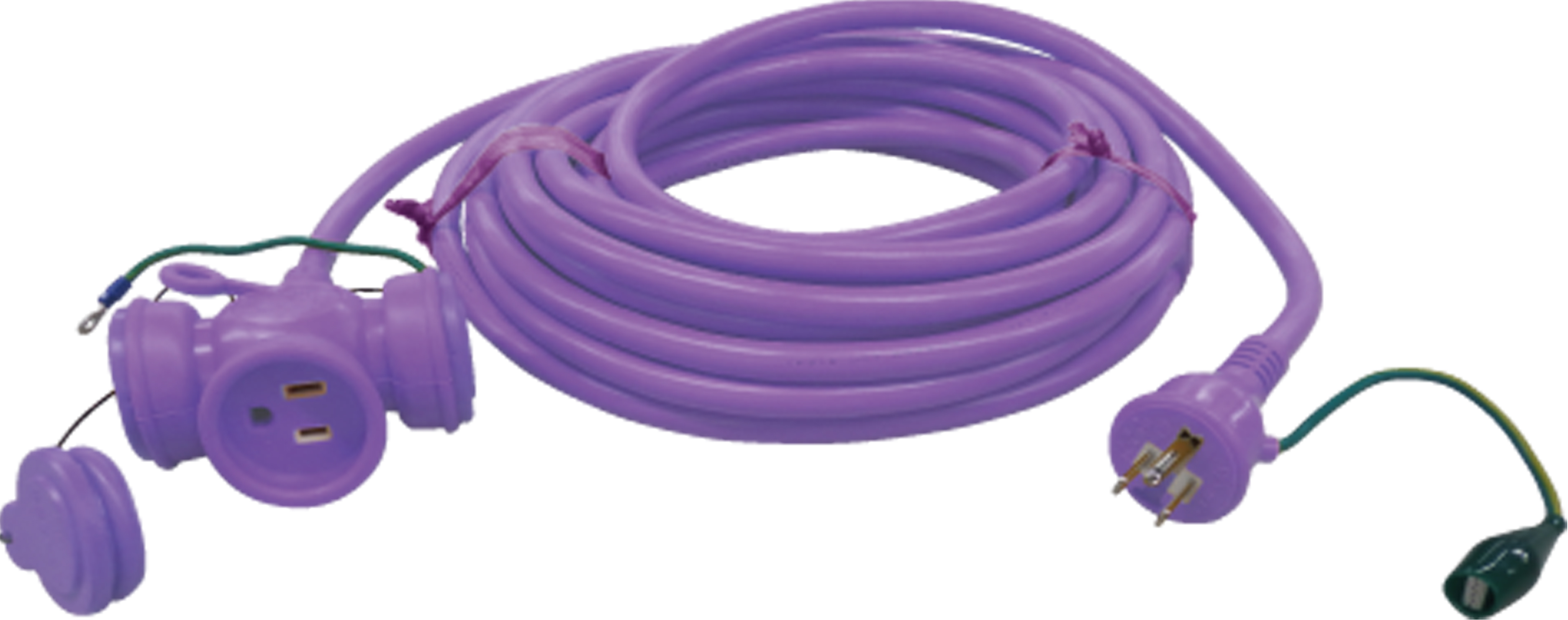 JAPPY ３Ｐ防水型延長コード ＫＭ０３－１０ＪＰ　紫