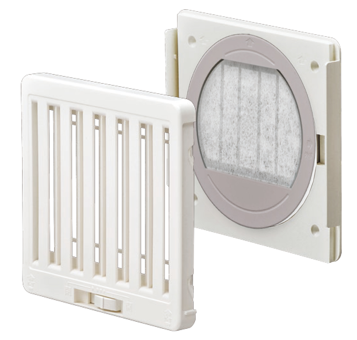 JAPPY 換気用樹脂製レジスター ＪＫＳ１００ＦＷＨ