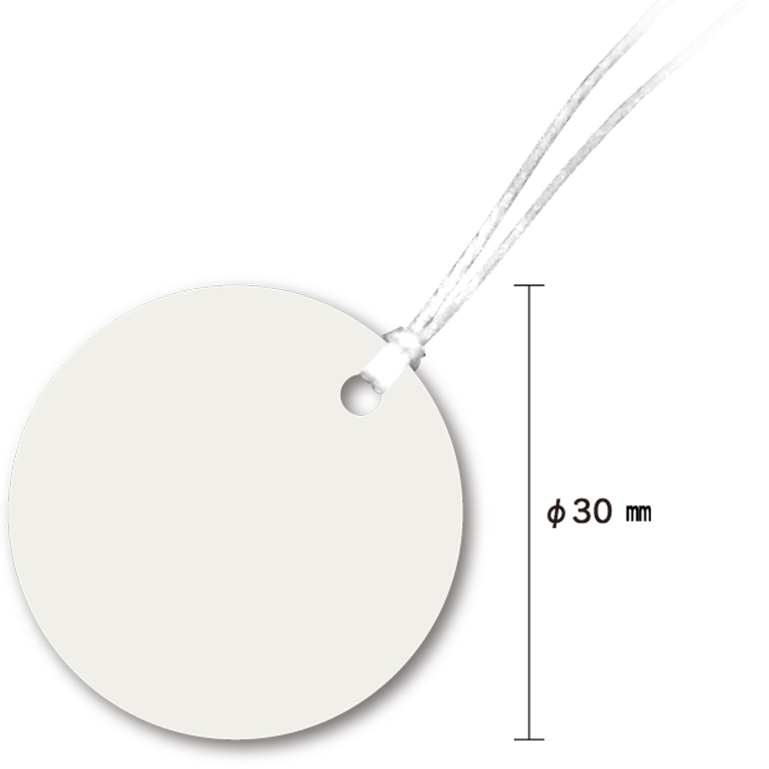 JAPPY 丸型線名札３０φ ＦＮ－Ｍ３０ＪＰ　１００枚入