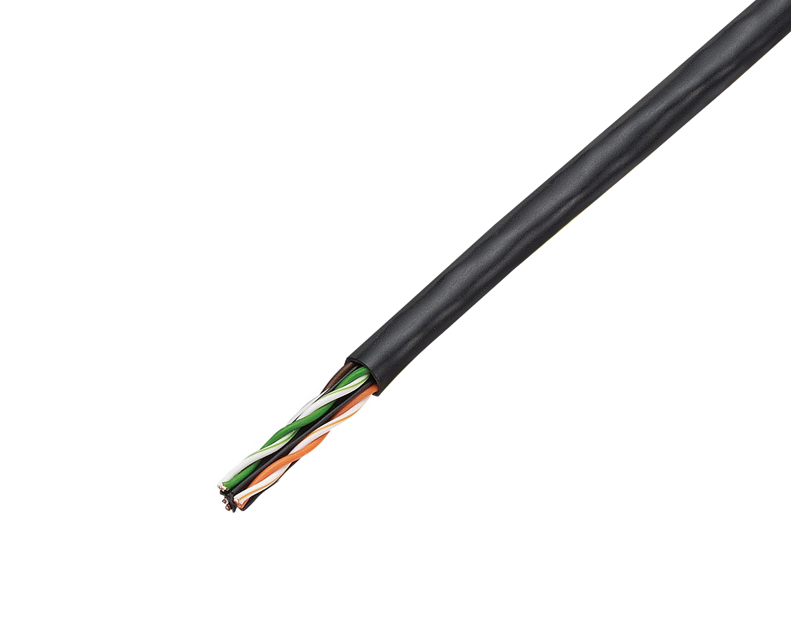 JAPPY Ｃａｔ．６　ＬＡＮケーブル ＴＰＣＣ６　０．５ｍｍ×４Ｐ　黒ＪＰ