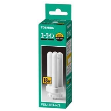 【在庫限り品】ユーライン　3波長形昼白色　メーカー:東芝　型式:FDL18EX-N-T