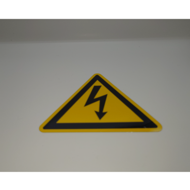 【在庫限り品】警告　ステッカー　メーカー:日本緑十字社　型式:警告-ES（大）